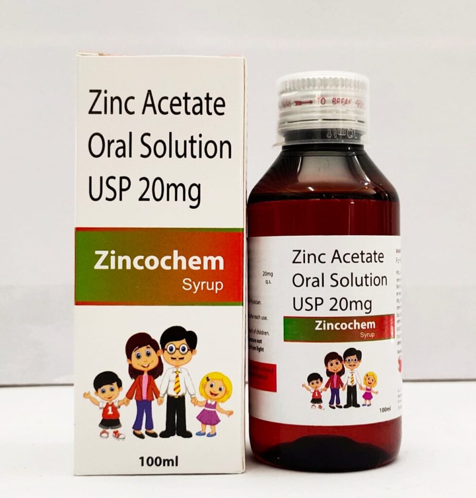 Zinc Acetate Syrup Manufacturer & Supplier in India